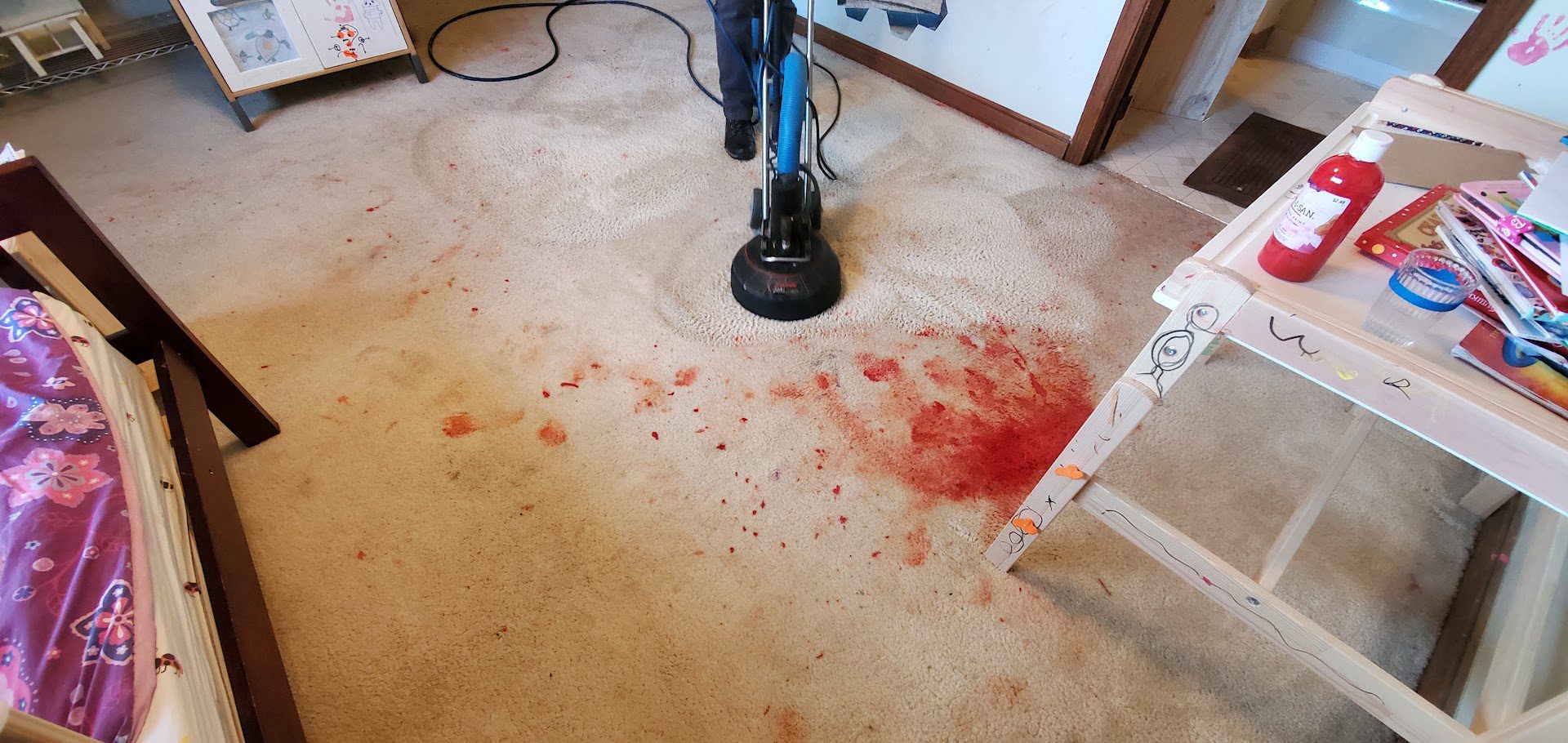 carpet stained